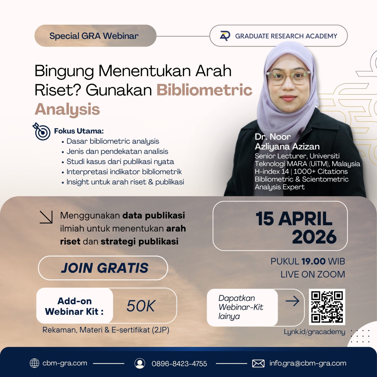 Special GRA Webinar 15 April 2026 - Graduate Reserch Academy"